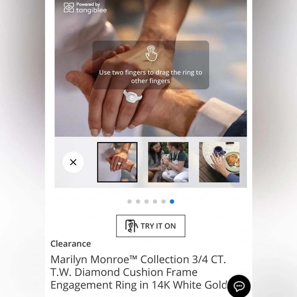 Marilyn Monroe Zales Collection 3/4 CT ring. - Picture 6 of 9